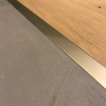 Арт Бетон ITALICA SuperCemento (примыкание с паркетом)