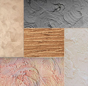 Фактуры декоративной штукатурки