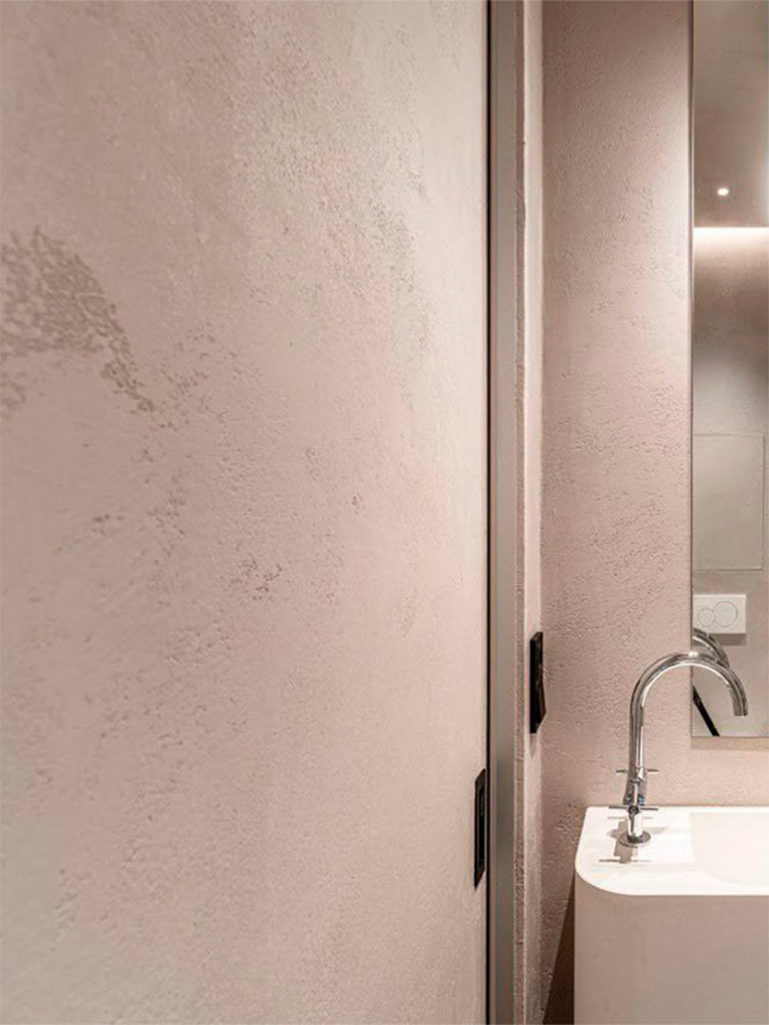 Микроцемент для санузла Italica Super Cemento с защитным лаком PU2