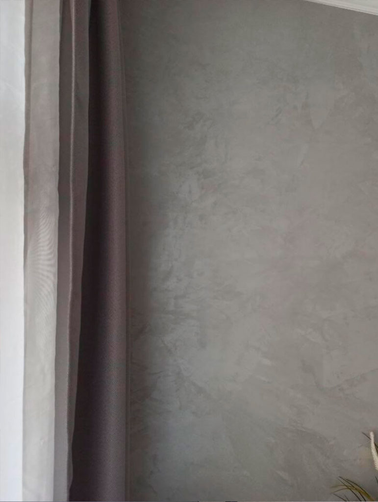 Штукатурка мокрый шелк Italica Luce в темно сером цвете