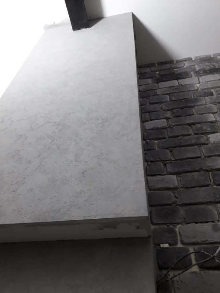 Фактурная штукатурка Intonaco Quarzo карта мира