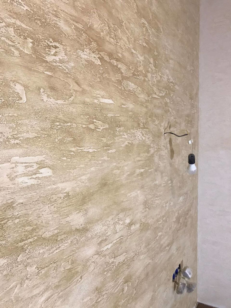 Фактурная штукатурка Italica Mastice c лессировкой Finishmatt