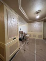 Объект ЦАО квартира, потолок шелк Italica Nuova Venezia Bianco+Oro, стены Rifflet Shiny 200