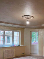 Объект ЦАО квартира, потолок шелк Italica Nuova Venezia Bianco+Oro, стены Rifflet Shiny 200