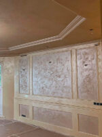 Объект ЦАО квартира, потолок шелк Italica Nuova Venezia Bianco+Oro, стены Rifflet Shiny 200