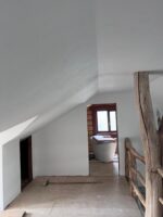 Декоративная штукатурка Mastice + Pro white в стиле шале эффект мазанка