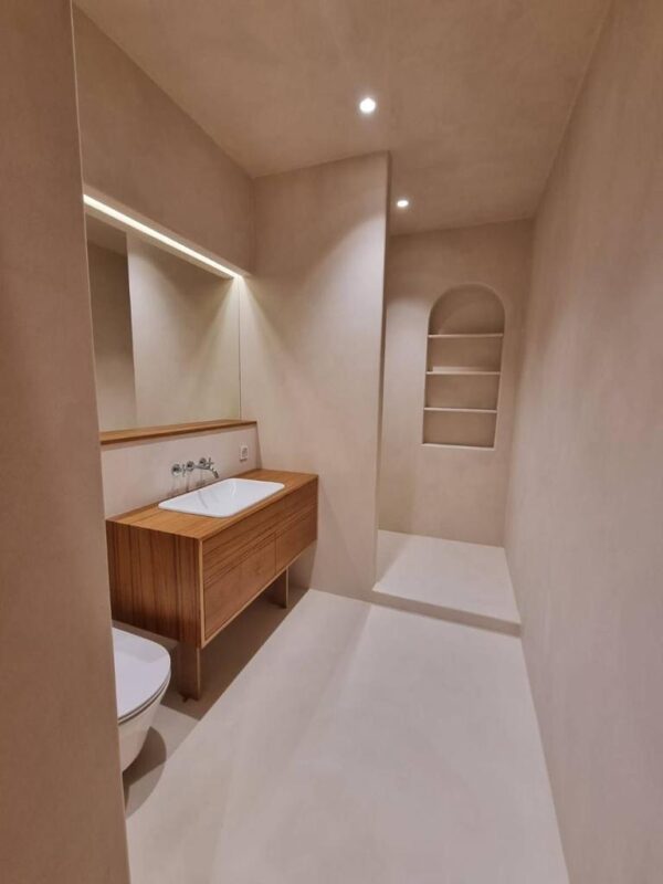 Декоративная штукатурка Policement 300 Микроцемент отделка ванной комнаты