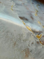 Покрытие Античный мрамор ITALICA MARMO TRAVERTINO 1000 + ITALICA MARMO TRAVERTINO 500 + Nuova Venezia + Italica Metallico Oro Europa