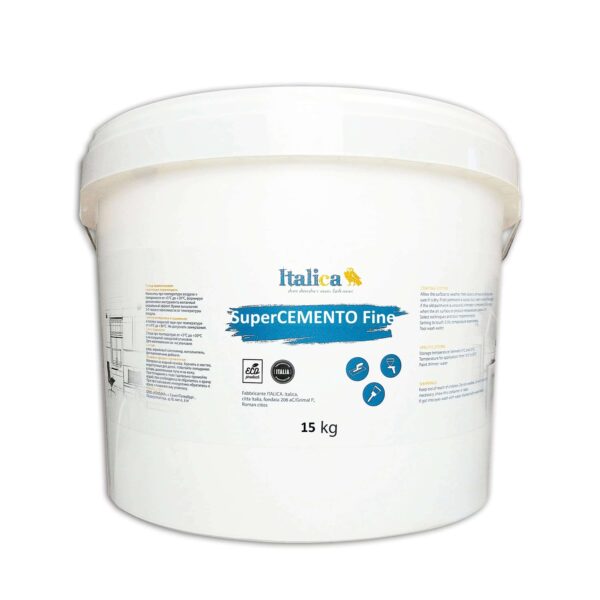 Italica Super CEMENTO Fine микроцемент мелкой фракции 15кг подходит для полов и стен