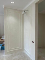 Фактурная штукатурка Italica Marmo Travertino Fine + лак Cristallo Argento