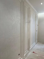 Фактурная штукатурка Italica Marmo Travertino Fine + лак Cristallo Argento