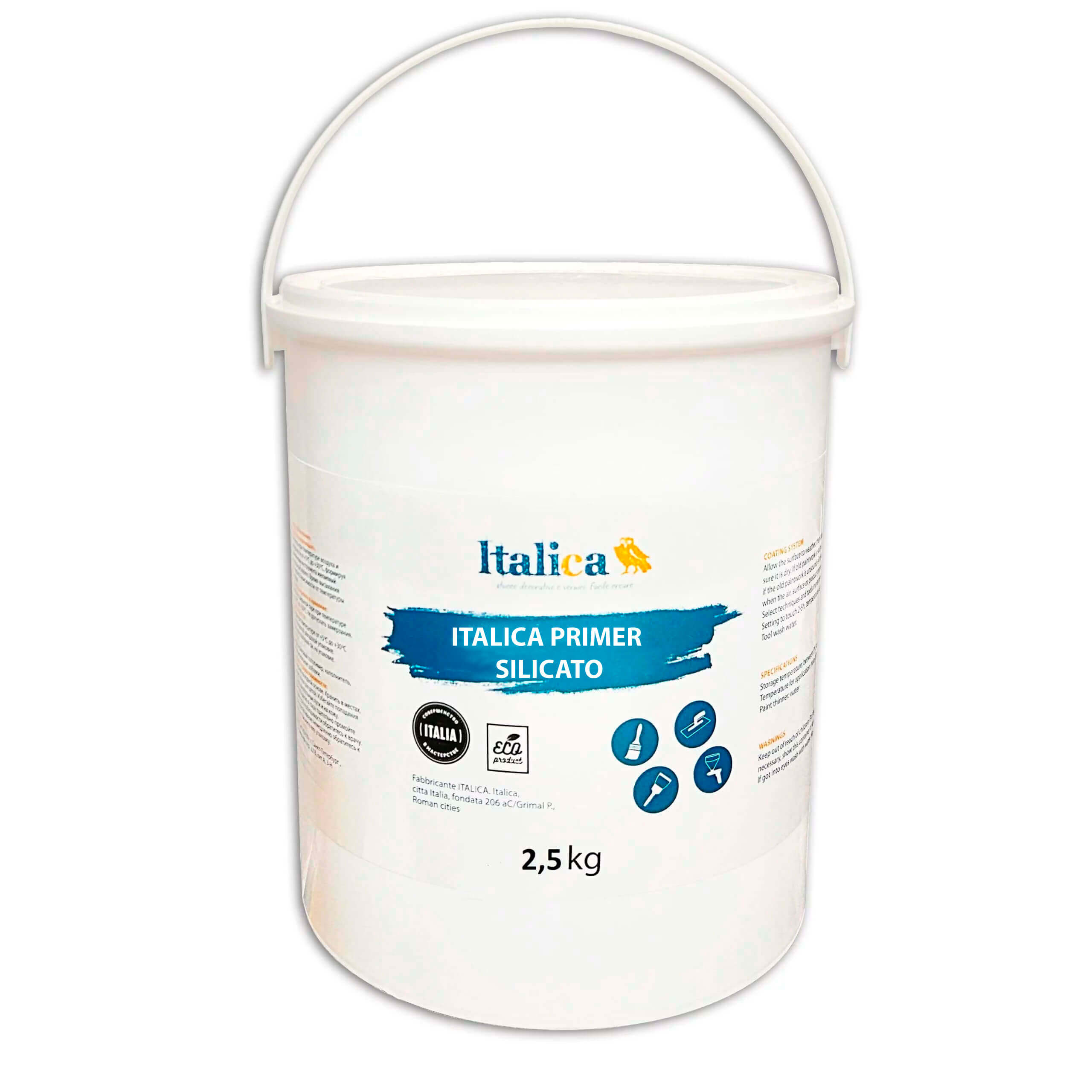 finishnoe-zashchitnoe-pokrytie-italica-primer-silicato-finishnyy Финишное защитное покрытие Italica Primer Silicato не горючая, класс НГ/КМ0 (ФЗ №123)