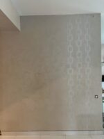 Фактурная штукатурка Marmo Travertino 500 + Finishmatt с эффектом "Карта мира"