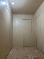 Микроцемент во всех помещениях Polycement 300 + Protector + воск Cera Perla argento