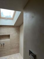 Микроцемент во всех помещениях Polycement 300 + Protector + воск Cera Perla argento