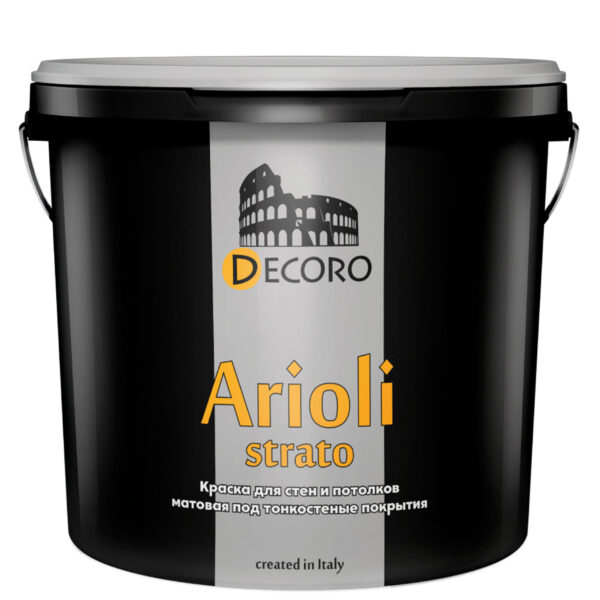 Интерьерная влагостойкая краска DECORO Arioli Strato (Ариоли страто)