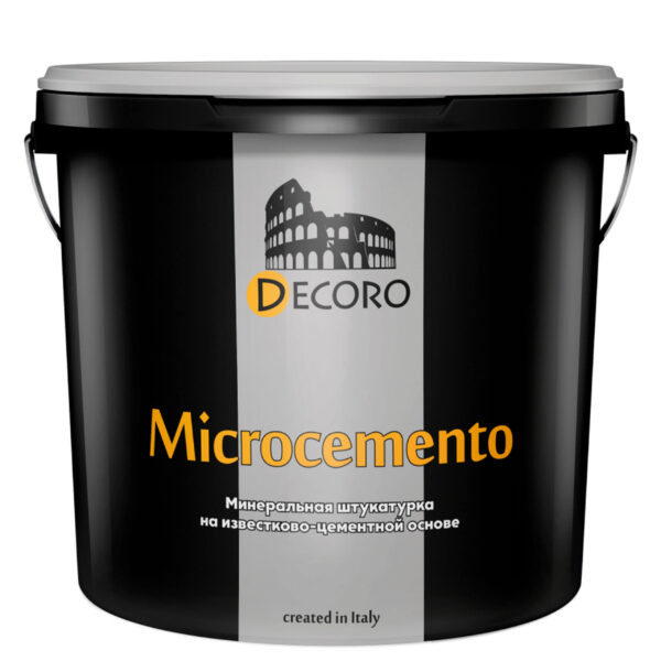 Декоративная штукатурка DECORO Microcemento (Микроцементо) однокомпонентная сухая смесь