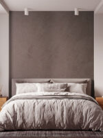 Декоративное покрытие DECORO Camoscio Nero (Камошо неро) эффектом темной замши с перламутром