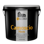 Декоративное покрытие DECORO Camoscio Nero (Камошо неро) эффектом темной замши с перламутром