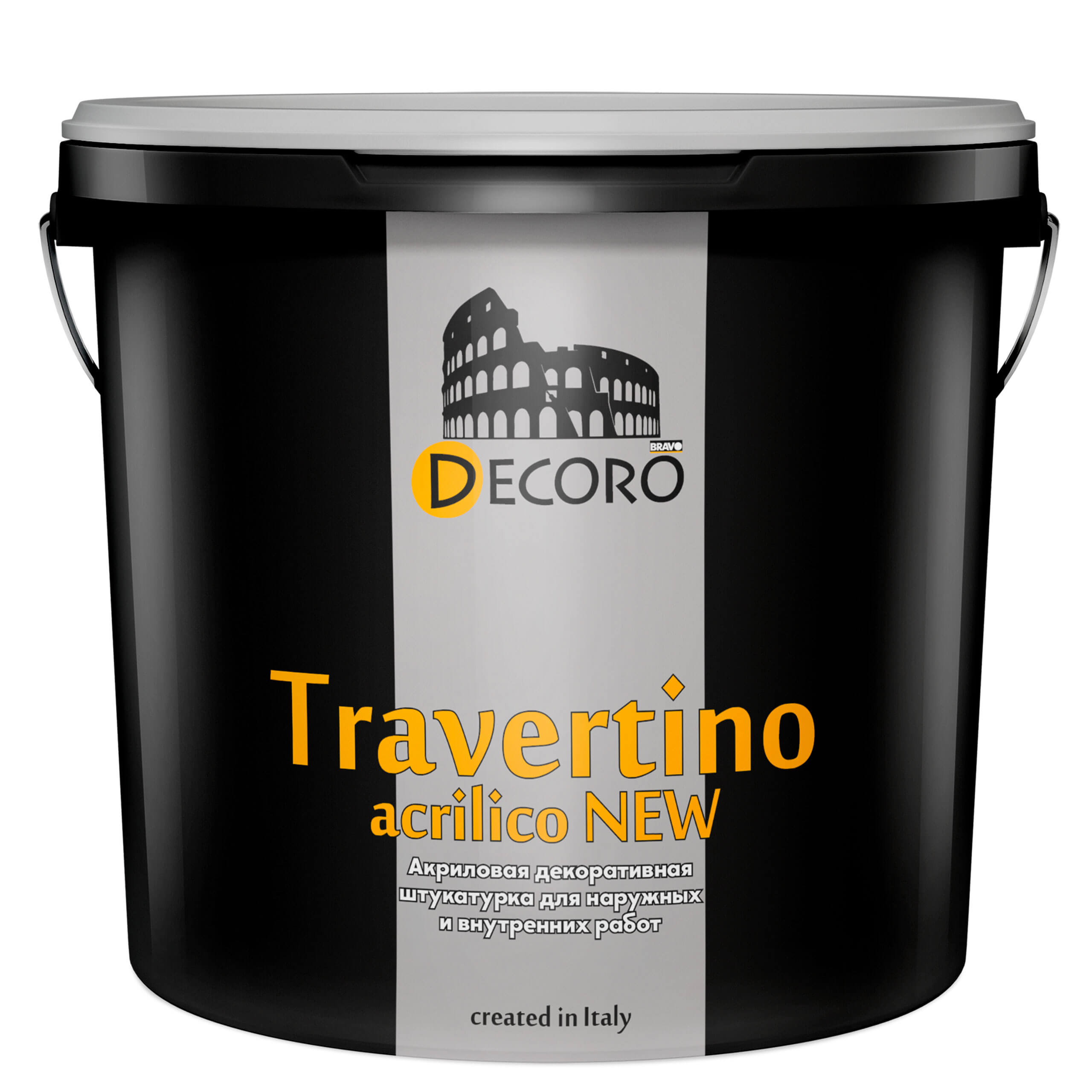 Travertino-Acrilico-NEW Акриловая декоративная штукатурка DECORO Travertino Acrilico New (Травертино Акрилико) под Травертин