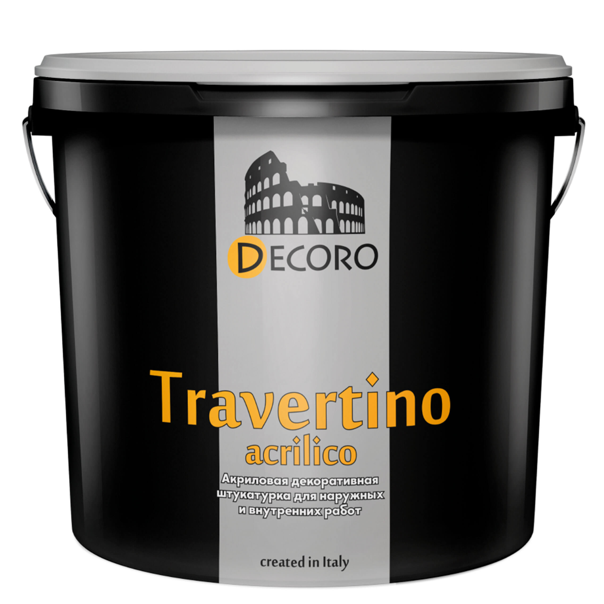 Travertino-Acrilico Акриловая декоративная штукатурка DECORO Travertino Acrilico (Травертино Акрилико) под Травертин