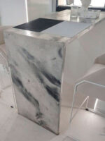 Декоративная штукатурка Italica Granito оформление столешницы под мрамор