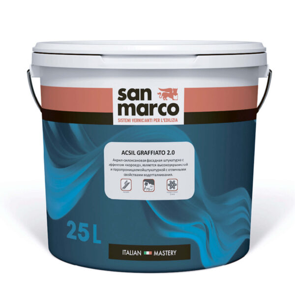 Фасадная штукатурка San Marco Acsil graffiato 2,0