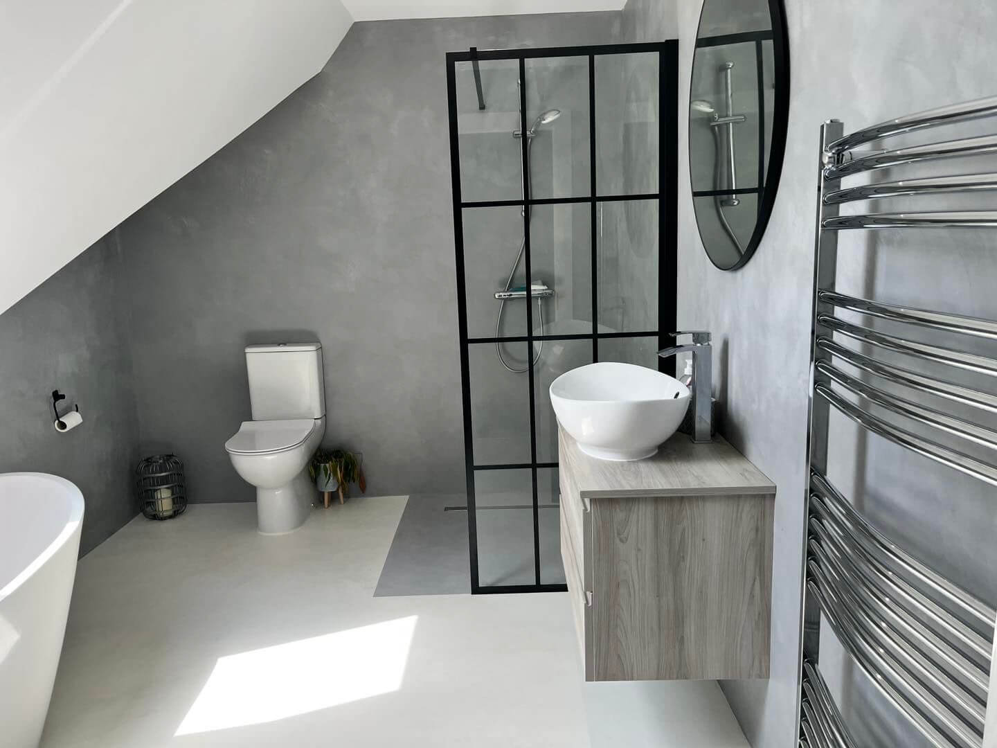 Матовое покрытие SAN MARCO Muratore в ванной комнате