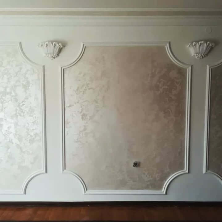 Перламутровый песок SAN MARCO Marcopolo Luxury Серебро в интерьере