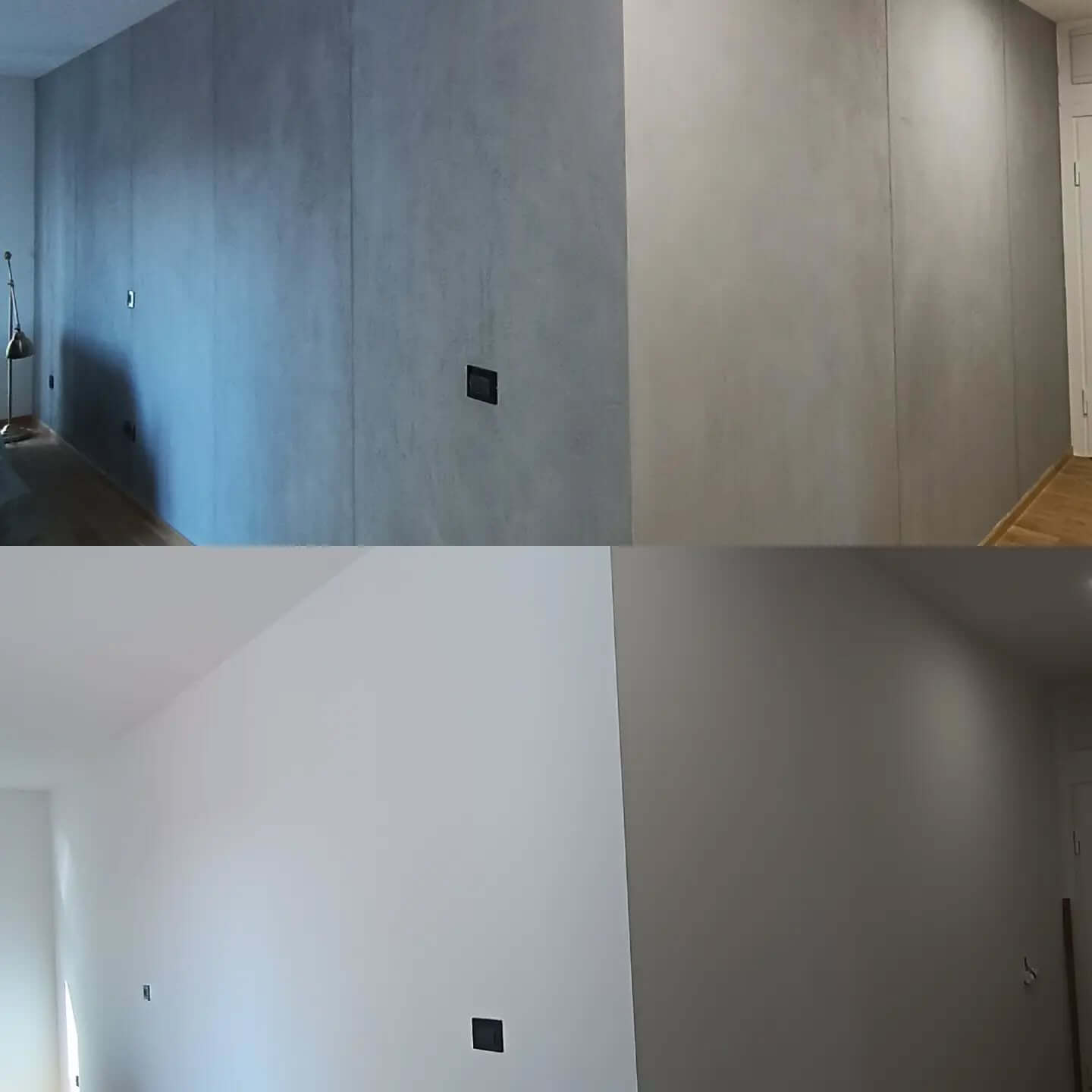 Покрытие под бетон SAN MARCO Intonachino Minerale + Velature в интерьере