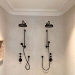 Штукатурка микроцемент SAN MARCO Cadoro для душевого угла