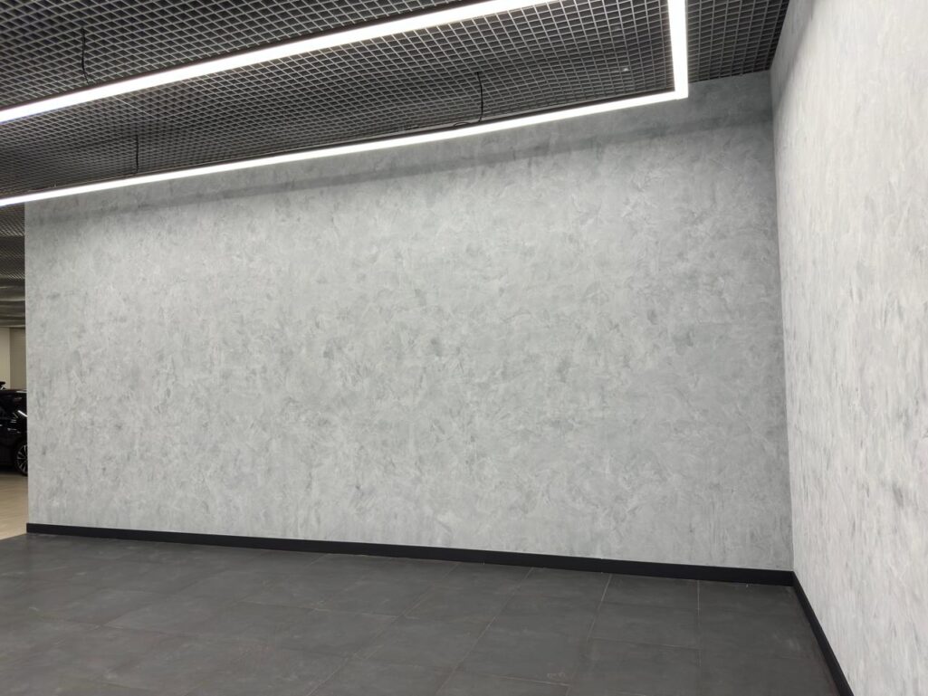 Отделка стен под матовую штукатурку Gradiente с эффектом замши