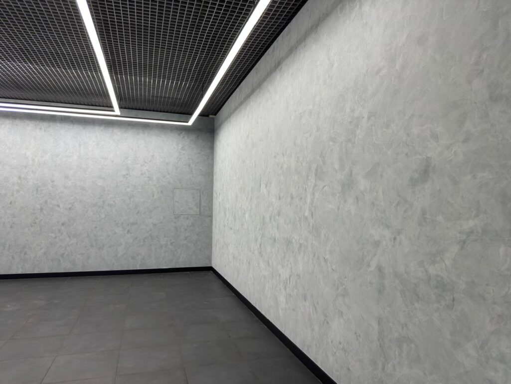 Отделка стен под матовую штукатурку Gradiente с эффектом замши