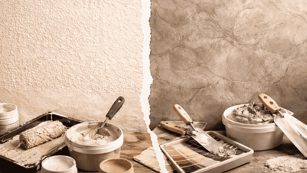 Фактурная краска или декоративная штукатурка что лучше выбрать для стен